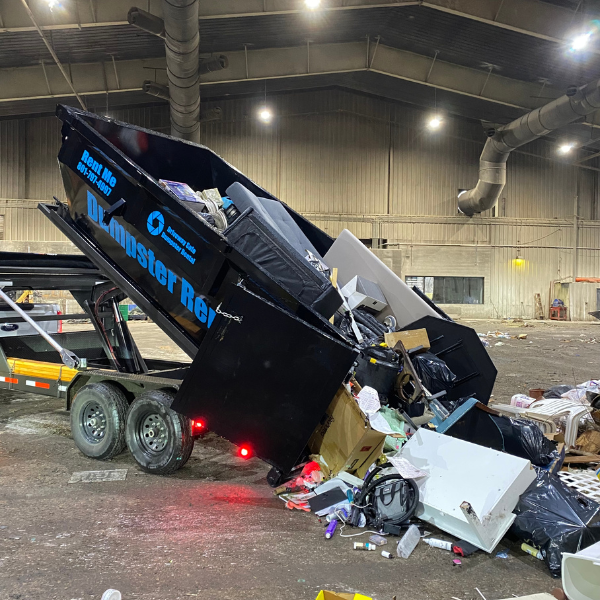 Comparison between dumpster rental and junk removal service.